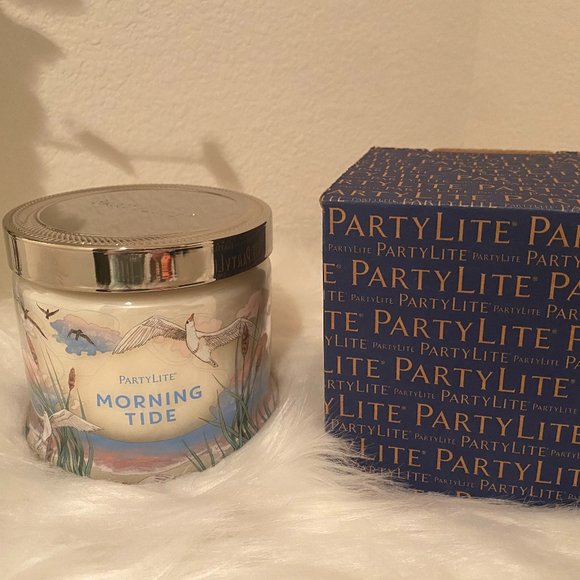 NEW - Party Lite 3 wick candle "Morning Tide"